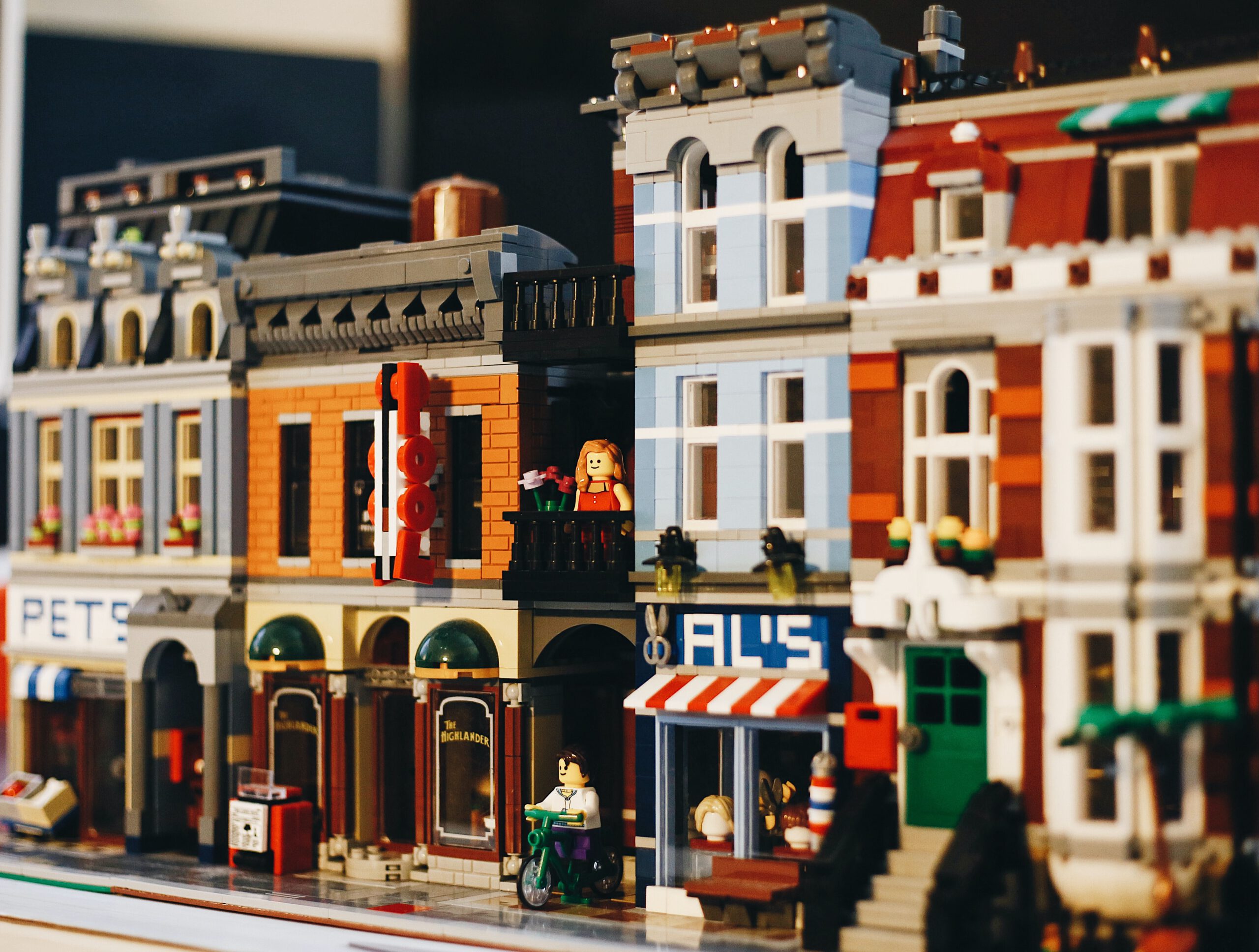 LEGO City straat in een doornsee stad